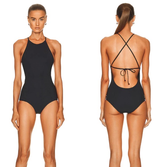 Toteme Other - NEW TOTEME Black High Neck One Piece Swimsuit Size Medium